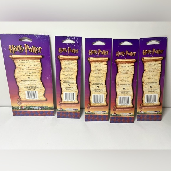 VTG Lot of 5 Harry Potter Sticker Packs from 2001 Plaid Enterprises Sealed NOS - Picture 5 of 9